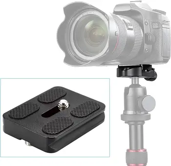 NEEWER Universal Arca Type Quick Release Plate All Metal with 1/4 Inch Screw Fits Standard Arca Type Clamp for Camera Tripod