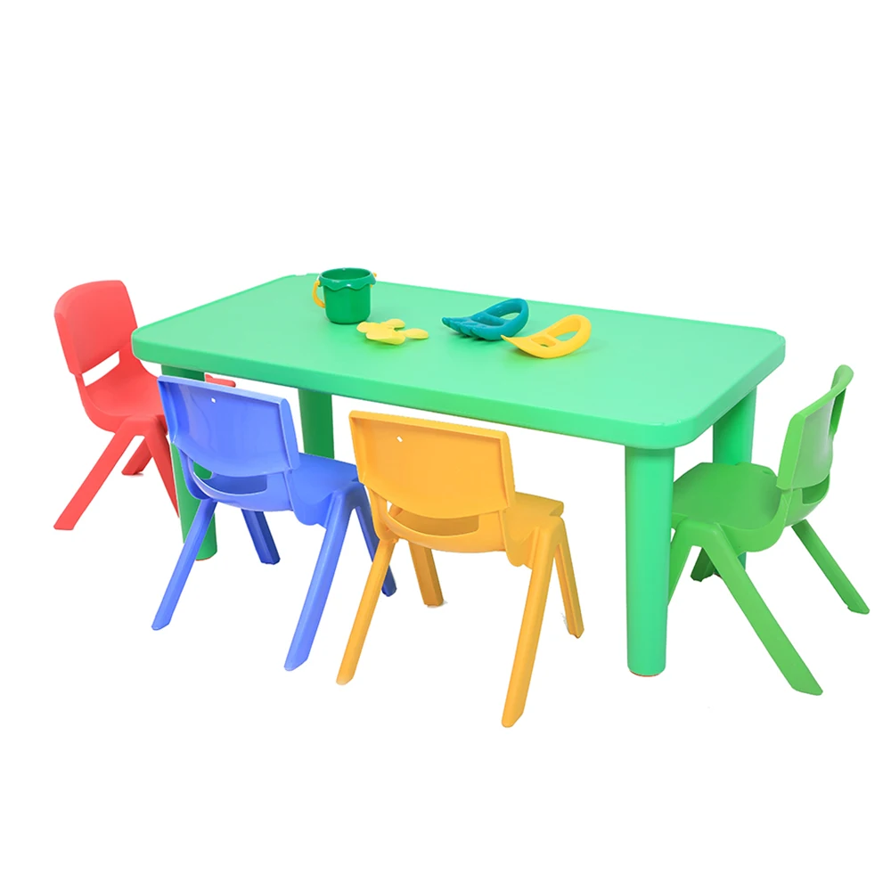 School Party Children Plastic Kids Chairs and Tables Set Furniture