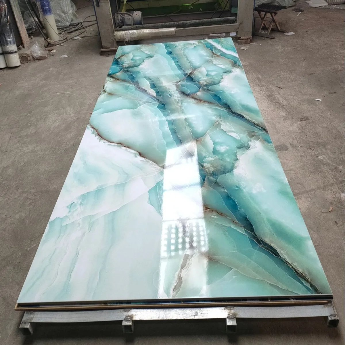 High Quality UV Board PVC Marble Sheets 3D Color Stone Powder Factory Direct Price Waterproof Wall Panel Recyclable Cutting