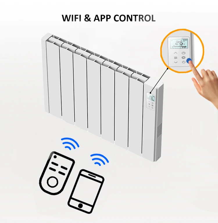 HIgh Energy Efficiency Storage Heating Element with Ceramic Block Electric Smart Ceramic Aluminum Panel Room Heaters
