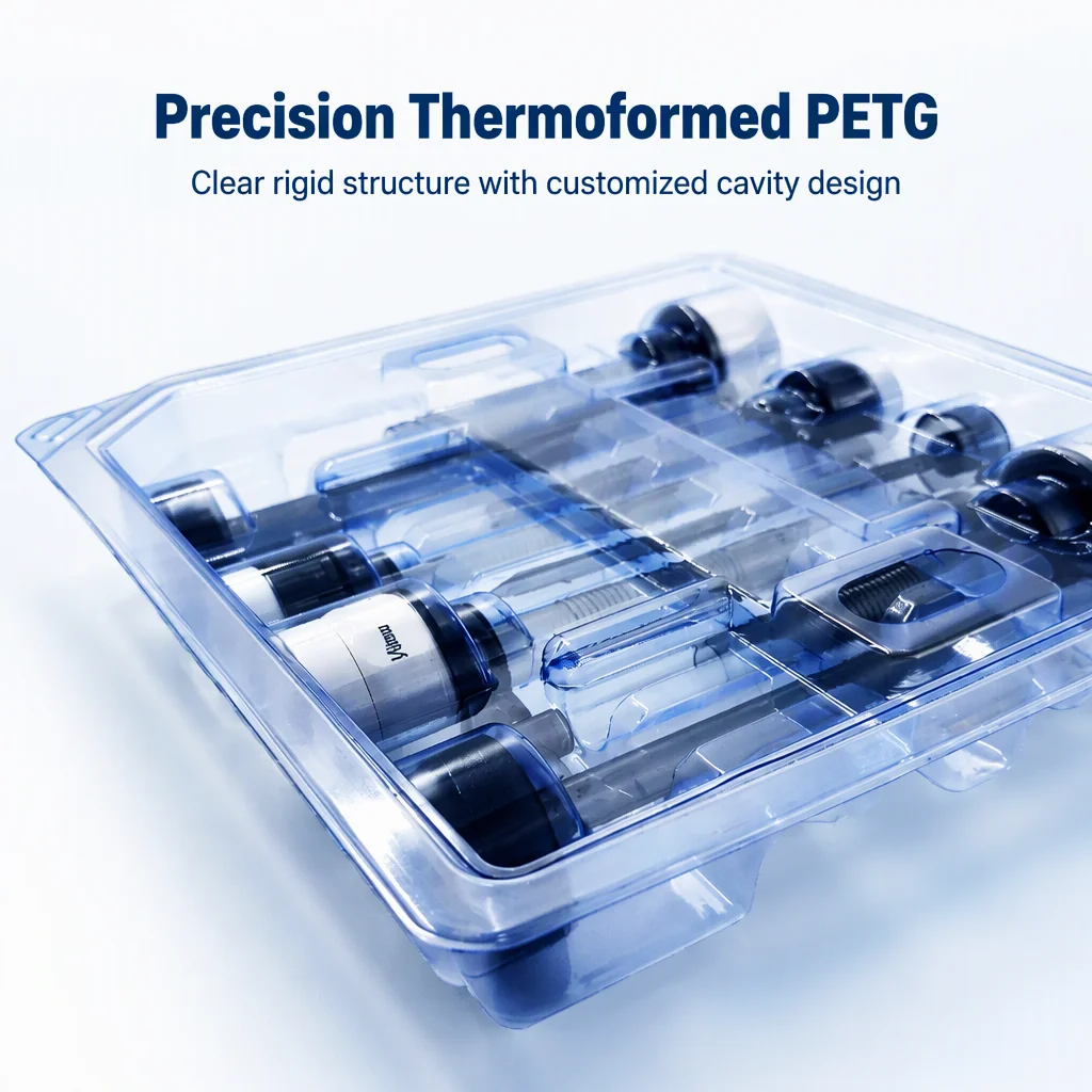 Customized Plastic Tray Sterile Packaging Tray Vacuum Formed Tray for Medical Instrument