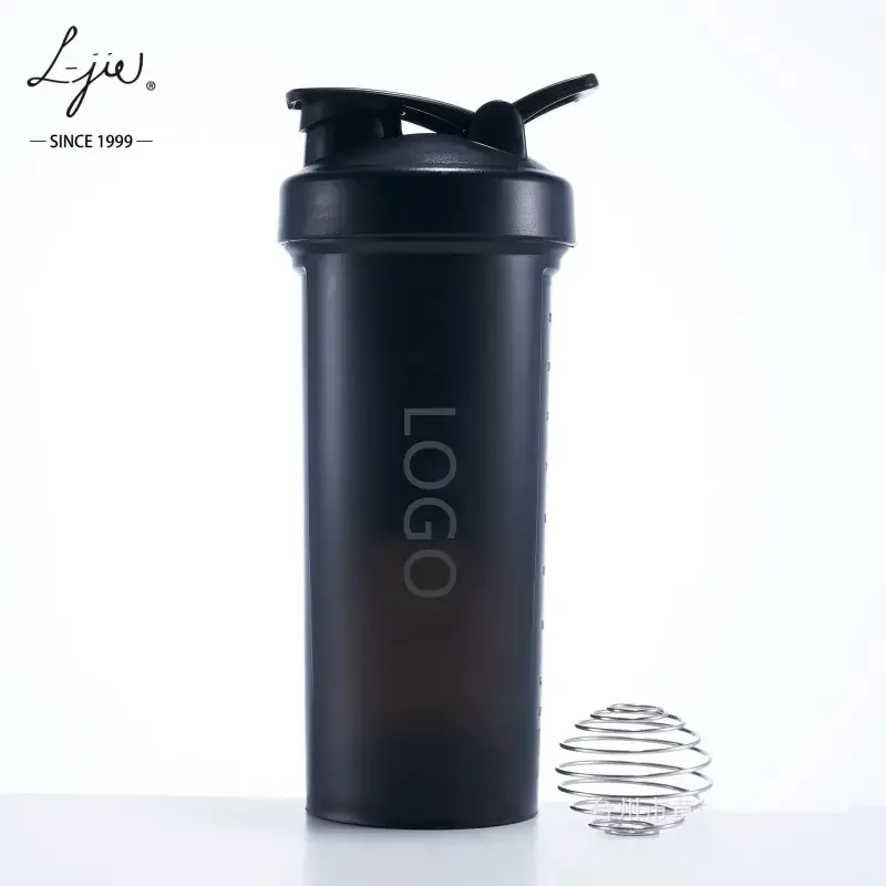 1000ml Promotional ECO Friendly Fitness Gym Plastic Powder Whey Protein Shake Cup Sport Shaker Water Bottle