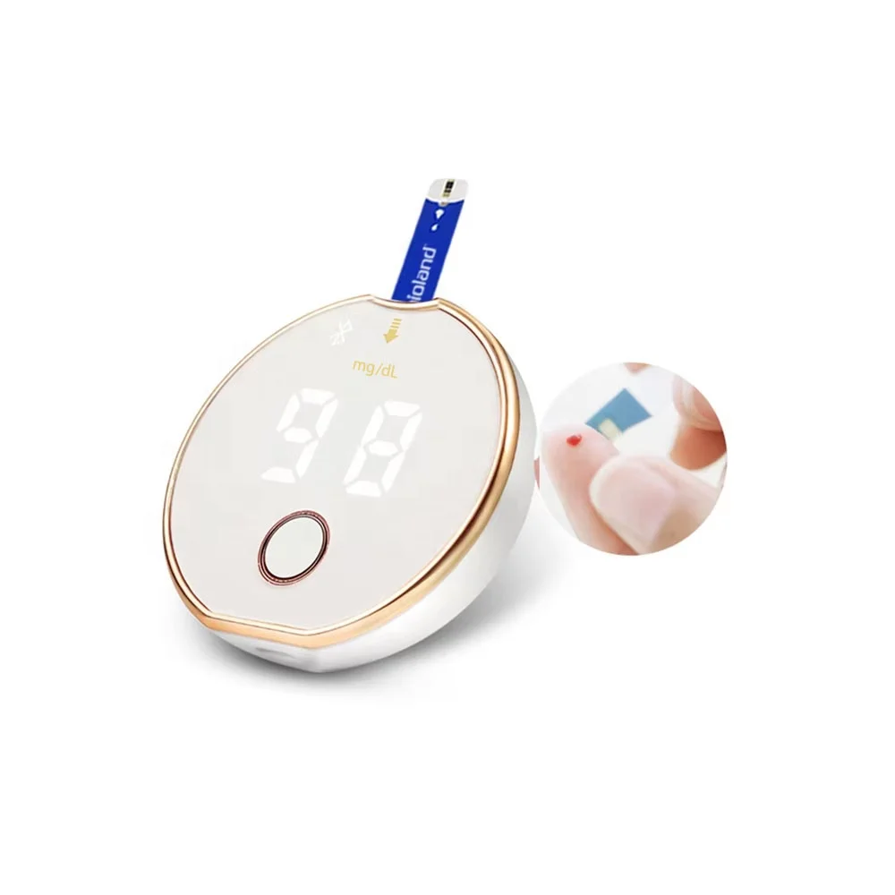 Bioland 2026 hot selling Large Screen Sugar Monitor Hospital Smart One Touch Glucose test Strip Glucose Meter