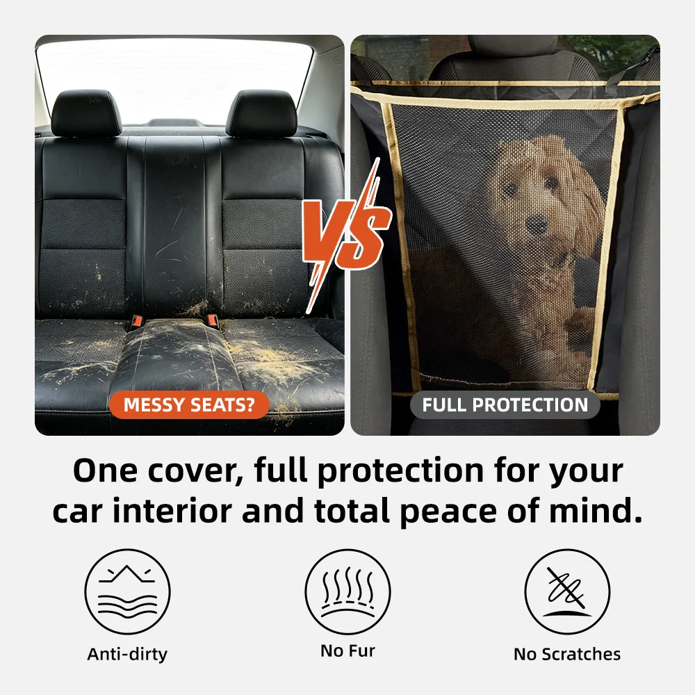 Wholesale Waterproof Oxford Pet Backseat Cover Scratchproof Car Seat P - product detail 3