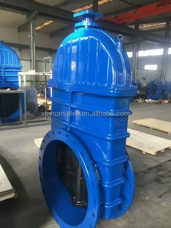 Veyron Manual Cast Iron Flanged Type Gate Sluice Valve for DIN ANSI BS ...