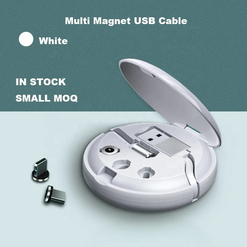 Wholesale 2024 New 3A Magnetic Charger Fast Charging 3 in 1 USB Data Type C Cable for IOS and Computer for Earphones