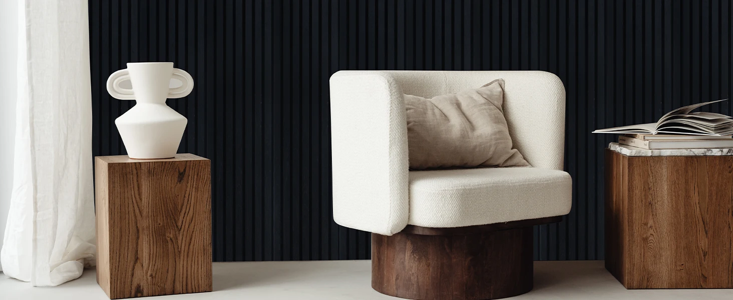 MDF Acoustic Slat Panels Modern Soundproof Noise Cancelling Sound Absorbing for Bedroom & Living Room details