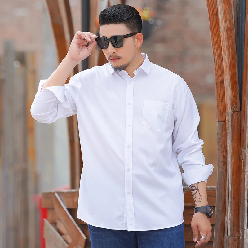 L-10XL Plus Size Men's Dress Shirts - Formal & Easy-care L-10XL Plus Size Men's Dress Shirts - Formal & Easy-care