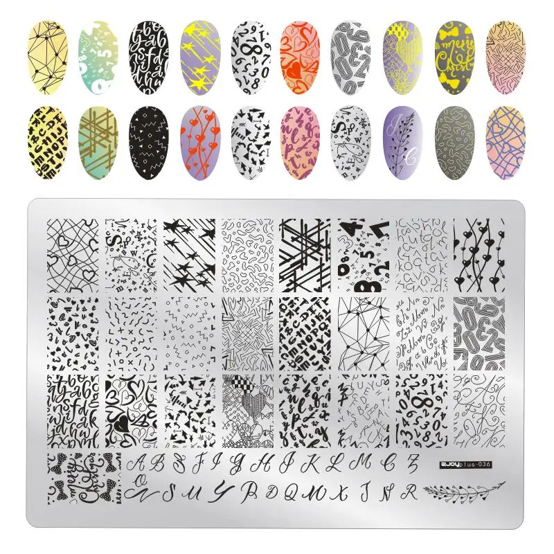 Geometry And Line Nail Art Stamping Plate Templates Manufacturer - Buy Nail  Stamping Plate,Nail Stamp Templates,Nail Stamping Plate Manufacturer  Product on 
