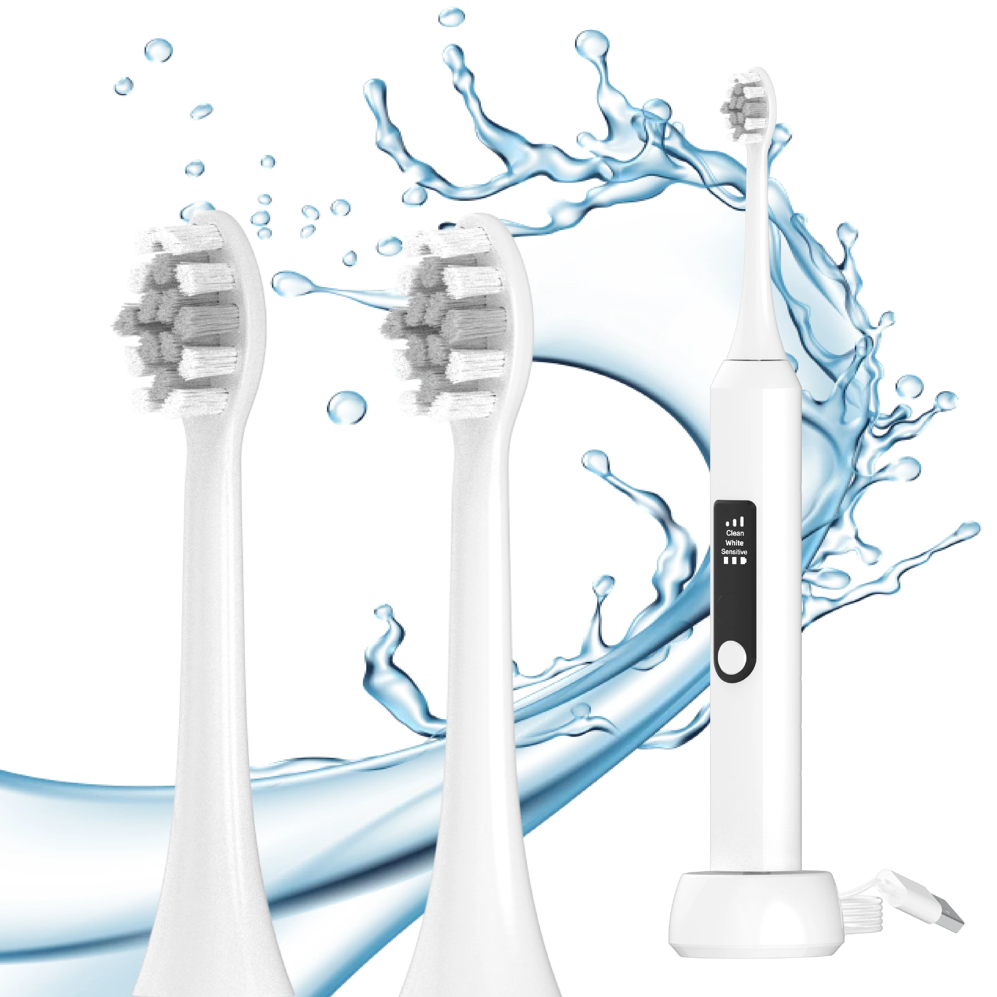 IPX7 Waterproof High Quality Ultra Sonic Super Wireless Adult Electr Sonic Toothbrush details