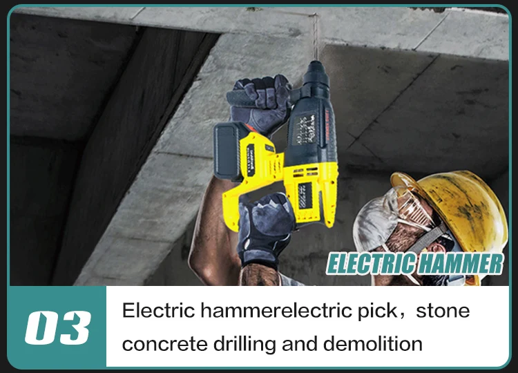 Cordless Power Drill Machine Hand Tool Sets Combo Kit Electric