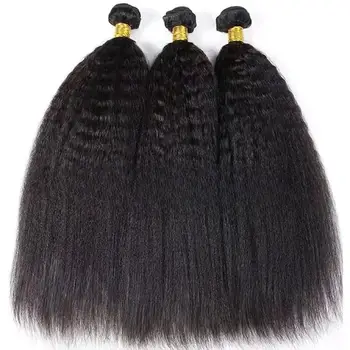 Factory Sale Hot Seller 100% Raw Remy Human Hair Human Natural Hair Supplier Natural Human Hair Kinky Straight Extensions