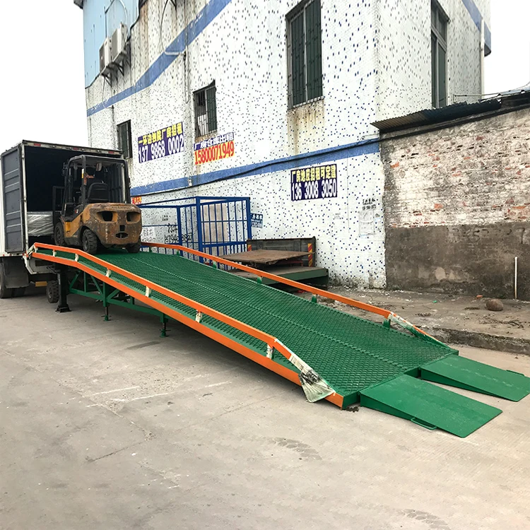 Warehouse Container Loading Ramp Used Manual Operated Mobile Yard Ramp for Sale with CE Certificate Hydraulic Loading Ramp