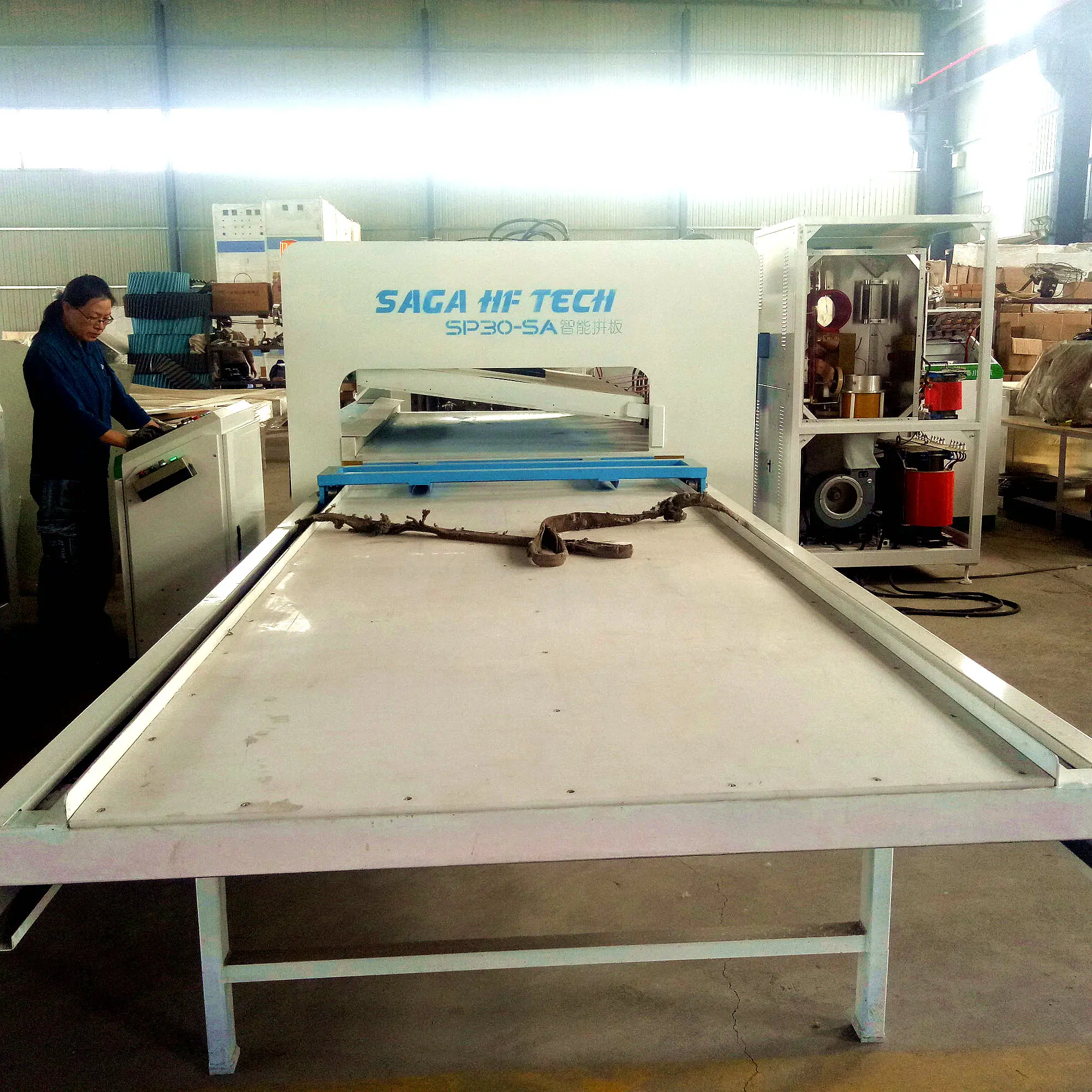 HF High Frequency Press Machine for Wood Panels Edge Gluing 20kw
