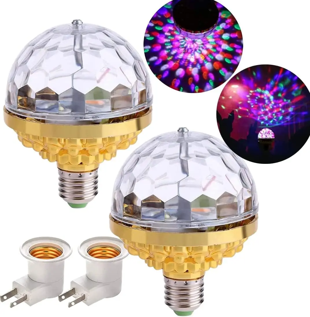 Colorful Rotating Magic Ball Light E27 Magic Ball Rgb Led Stage Light ...