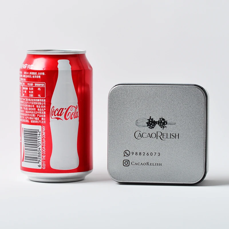 Wholesale Logo Printed Tin Box Rectangular Chocolate Metal Box Metal Storage Gift Packaging Box