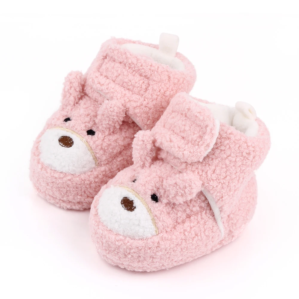 Winter baby boots cute cartoon soft sole baby shoes boys girls