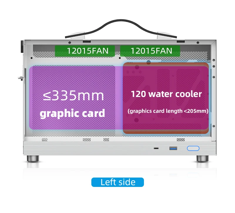 S400b Itx Mini Small Case Portable Htpc Desktop Computer Pc Gaming Case Buy Acrylic Carry Case