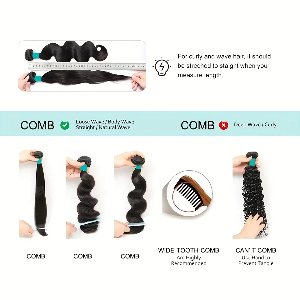 Tief gewellte, lockige Echthaarbündel aus brasilianischem Haar_voghion.com