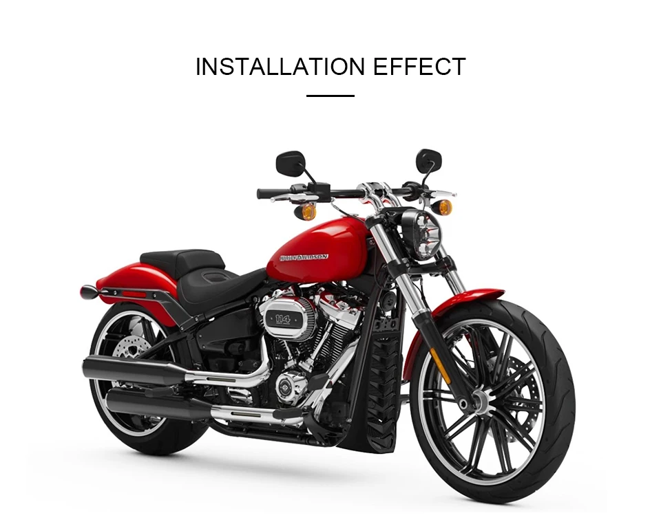 Black Precision Chin Spoiler frame cover kit for Harley Softail Milwaukeeair dam chin fairing frame cover kit chin fairing