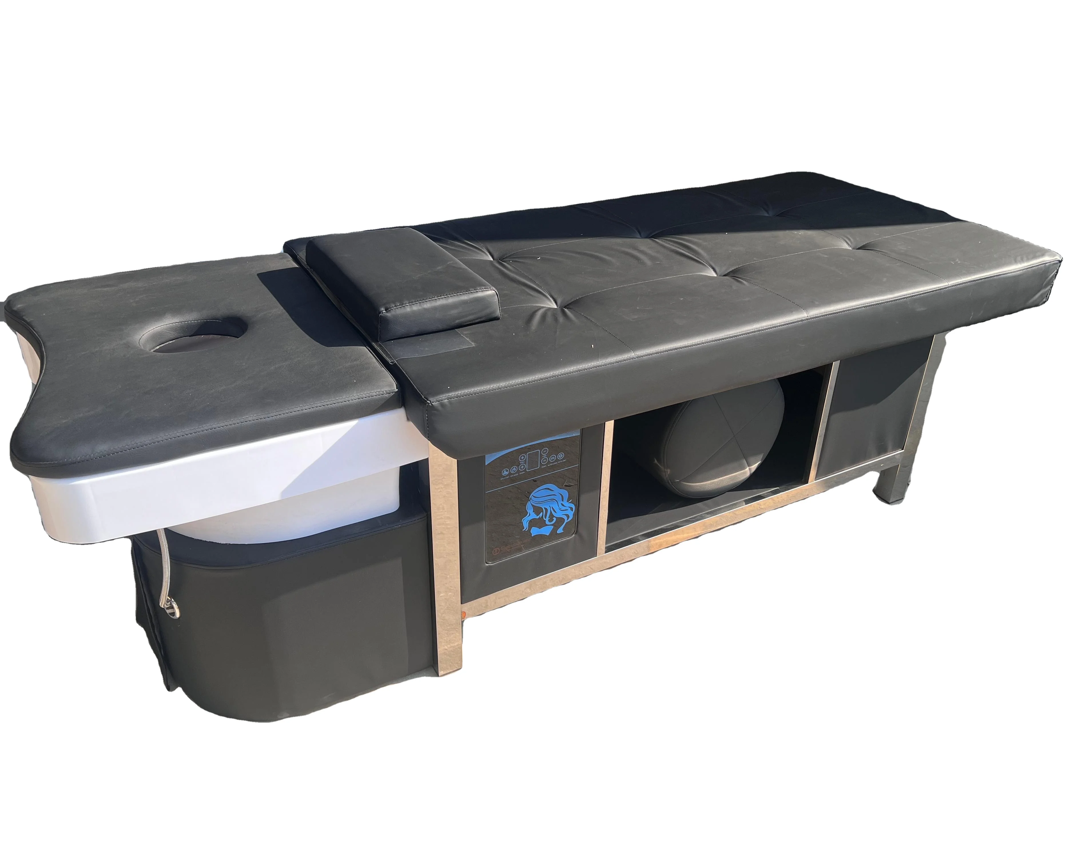 Multi-functional Shampoo Head Spa Equipment Barber Shop Dedicated Thermostatic Water Heater Water Cycle Massage Table