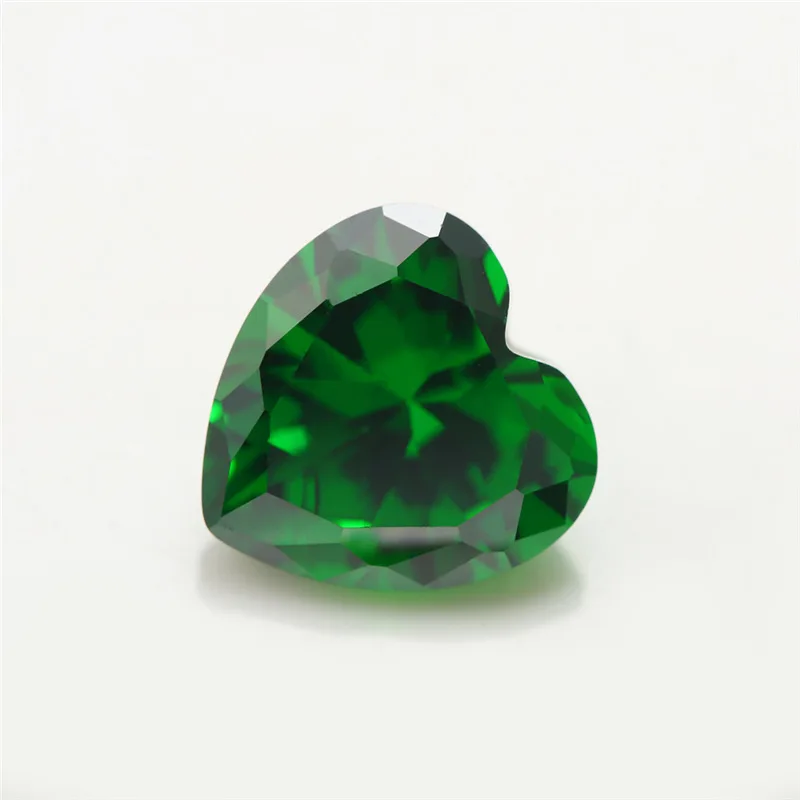Green Gemstone Oval Synthetic Emerald Loose Zircon Stone Buy Oval