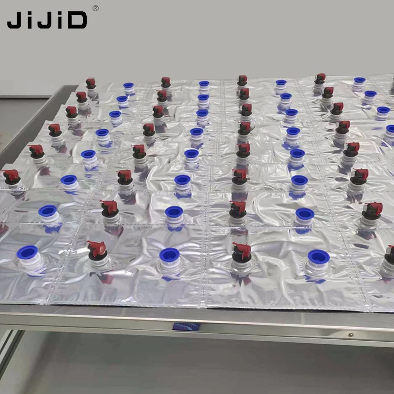 JIJID Anti-Explosion Metalized Spout Liquid Bag for Dairy Milk Yogurt Aseptic Bag Aluminum Foil BIB Bag in Box