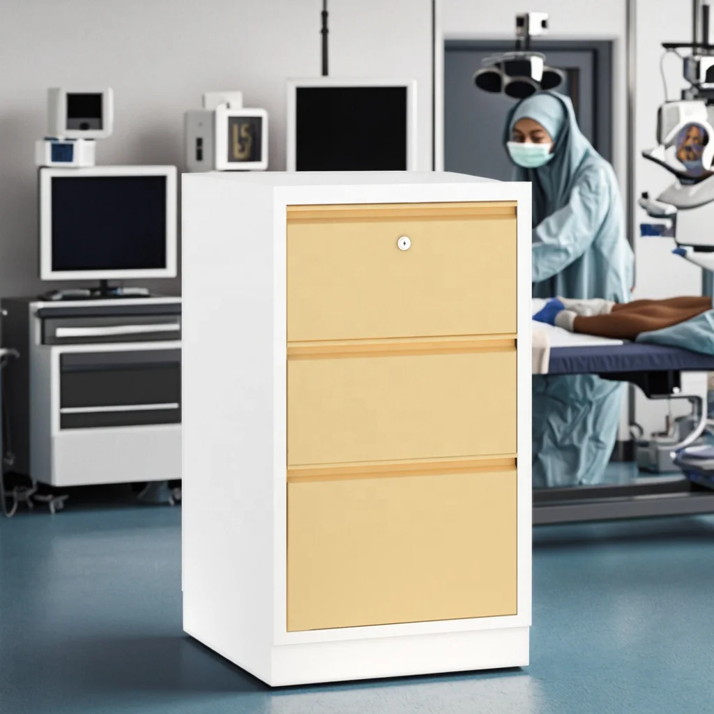 Modern Hospital School Stainless Steel Multi-Drawer Storage Cabinet Surgical Tools Organization Ergonomic Handles Dustproof 5
