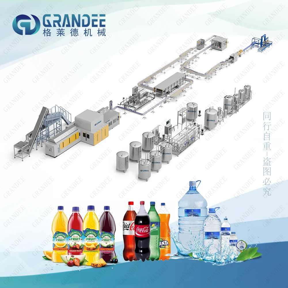 Factory Price 4 in 1 Automatic 2000~48000BPH Pure Mineral Drinking Water Filling Machine