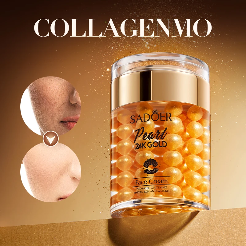 SADOER 24k Gold Pearl Collagen Cream - Anti-Wrinkle Moisturizer