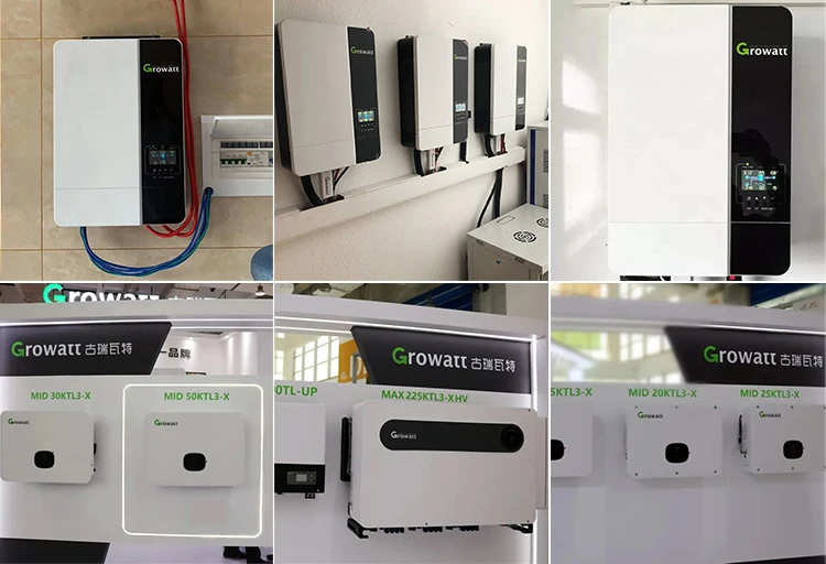 Growatt Off Grid Inverter Spf5000es Batteryless Mode Parallel 6 Units Home Use Inverter factory