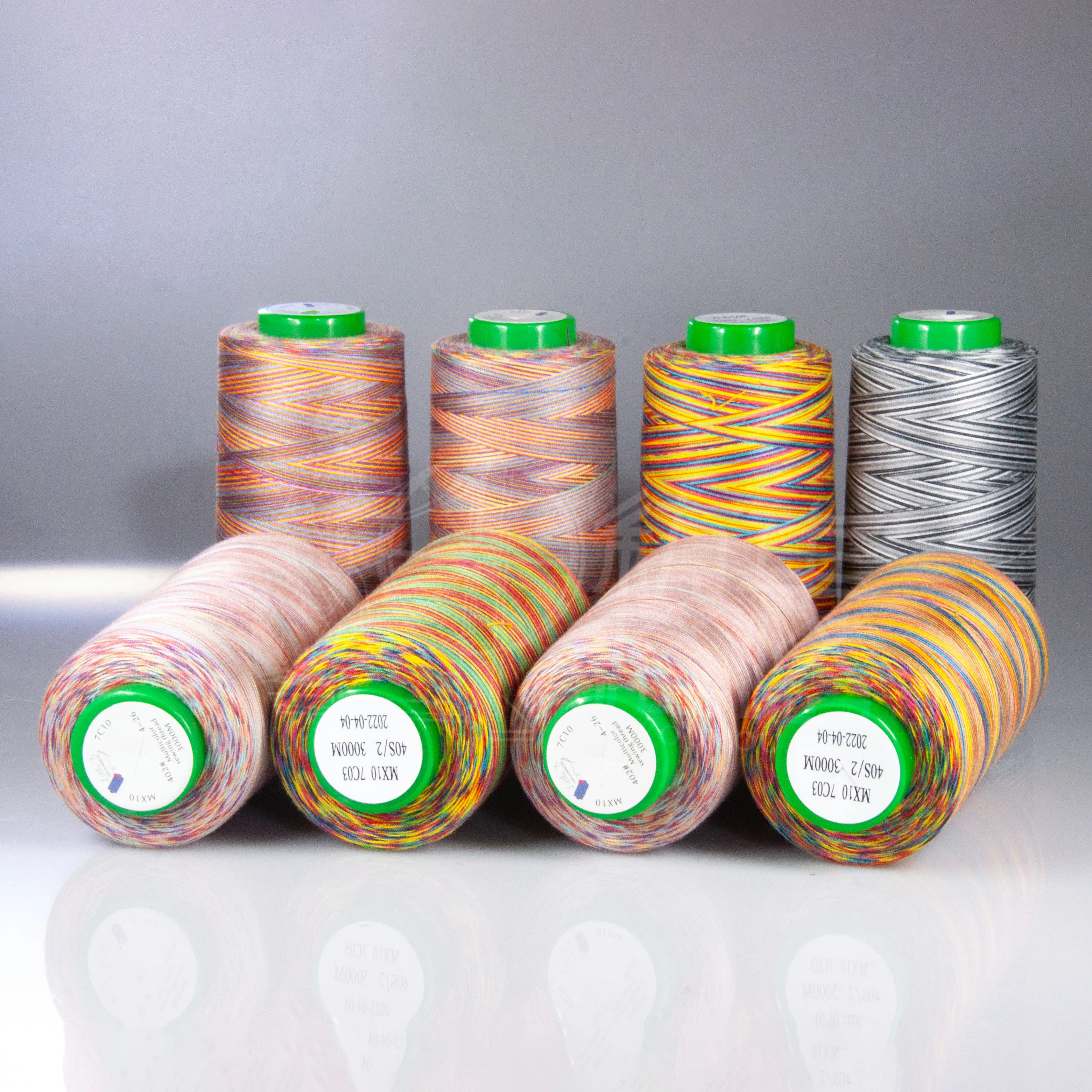 Multicolor Thread Cotton Multicolor Embroidery Thread Colorful