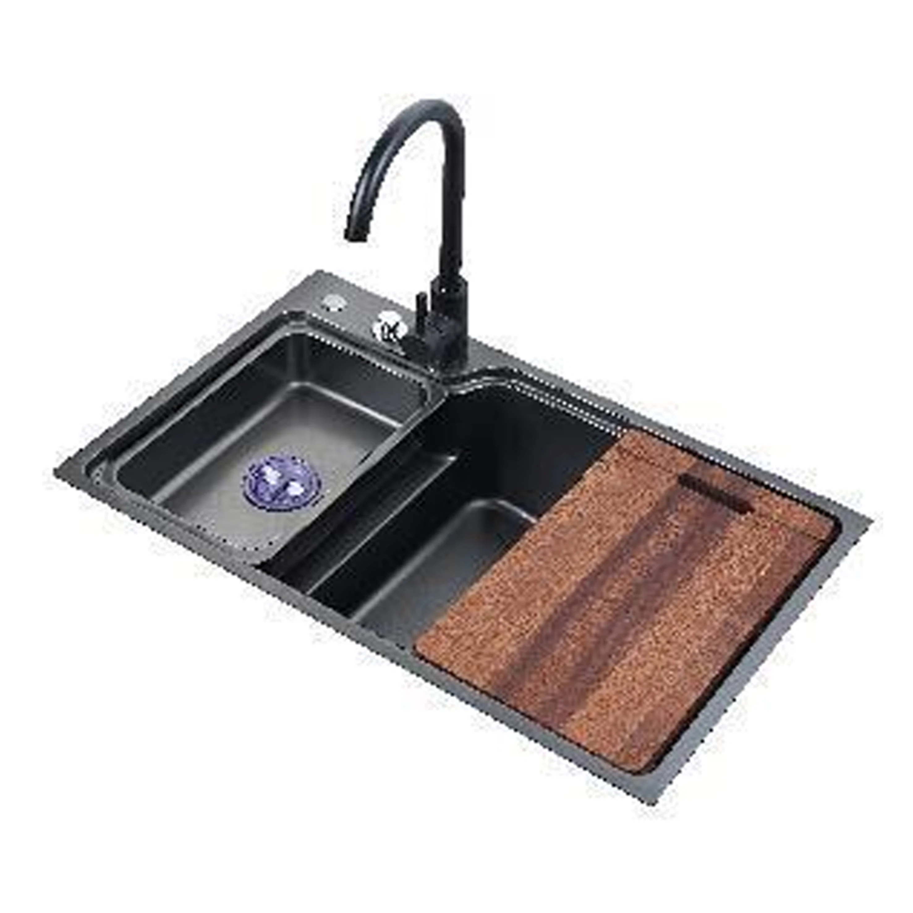 Unique Hand Made Kitchen Sink Small Corner Kitchen Sink Fregadero De Cocina Outdoor Laundry Machine Smart Kitchen Sink with Tray