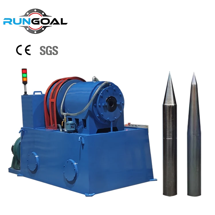 RUNGOAL Heavy Duty Spiral Pile Tube Nosing Machine for Engineering Works