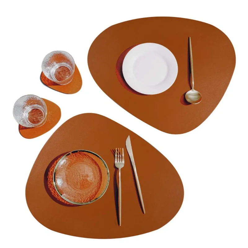 Placemats Table Leather, Placemat Pu Leather Waterproof