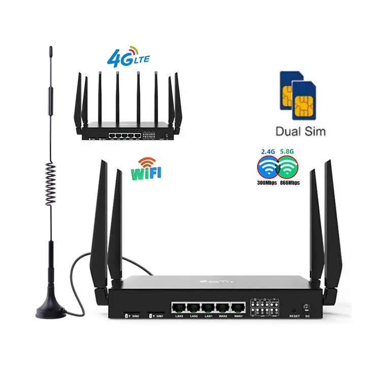 AA Wireless Lotto 6 Antenne RP-SMA Per WiFi 2.4GHz/5GHz AA Wireless Lotto 6 Antenne RP-SMA Per WiFi 2.4GHz/5GHz