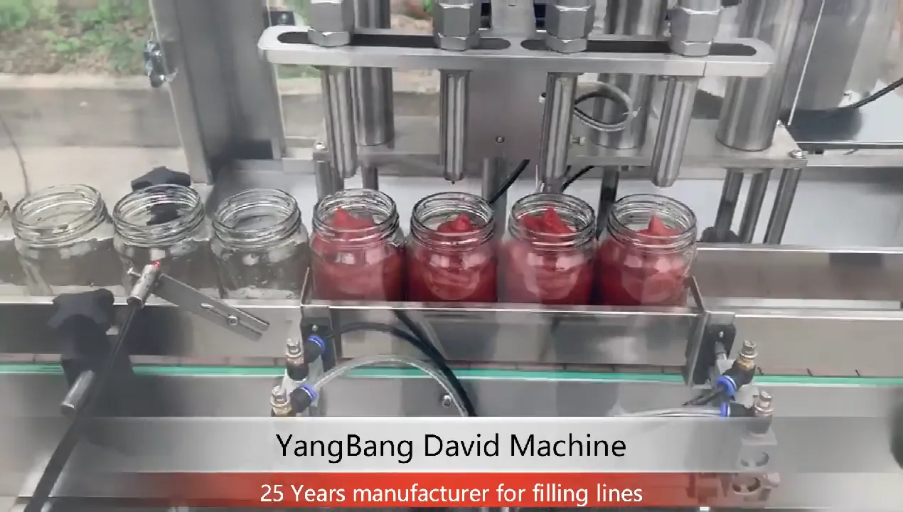 Ybjg4b Automatic Chili Sauce Tomato Paste Filling Machine Plastic