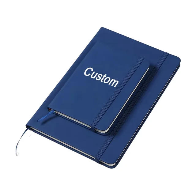 Customizable A5 Diary Journal Notebook for Students Notebook Solid Colors Available PP Leather Fabric Features