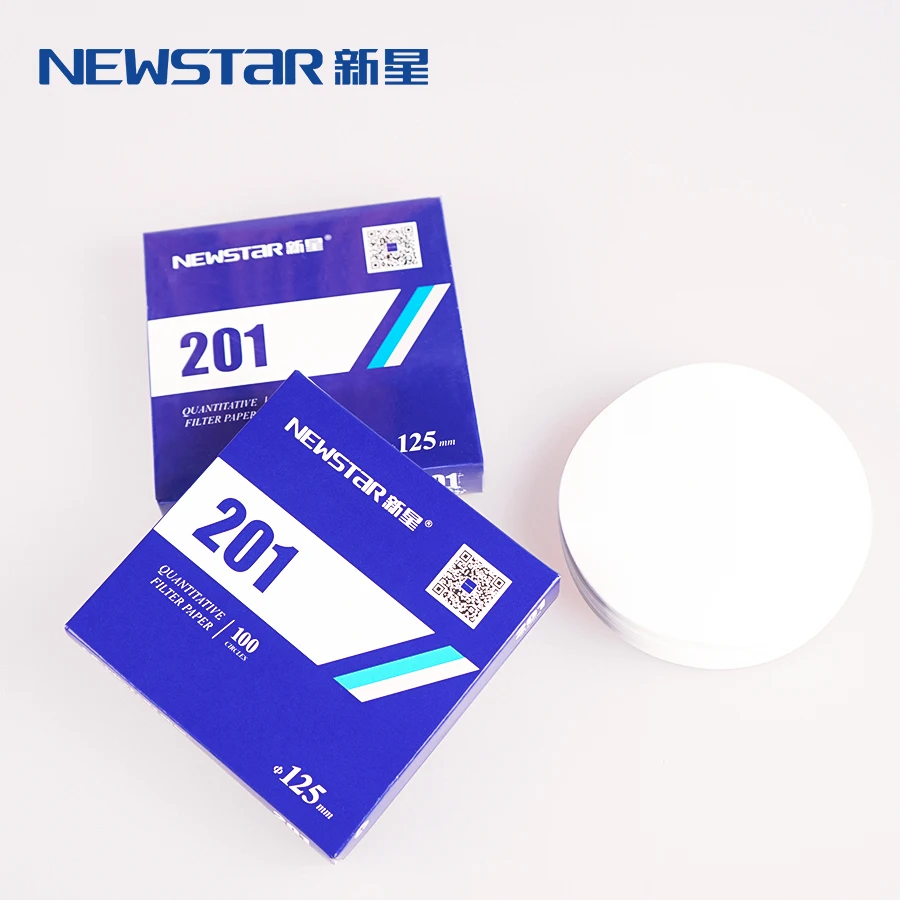 201 FAST Quantitative Filter Paper Ashless Filter Paper for Precise Lab Quantitative Analysis