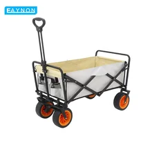 Eaynon Small Outdoor Electric Collapsible Folding Shopping Trolley Hand Beach Wagon Camping Carts