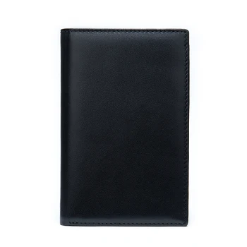 Classic ultra-thin men's money clip leisure high-quality Genuine leather Men's slim wallet Credit card card holder custom logo