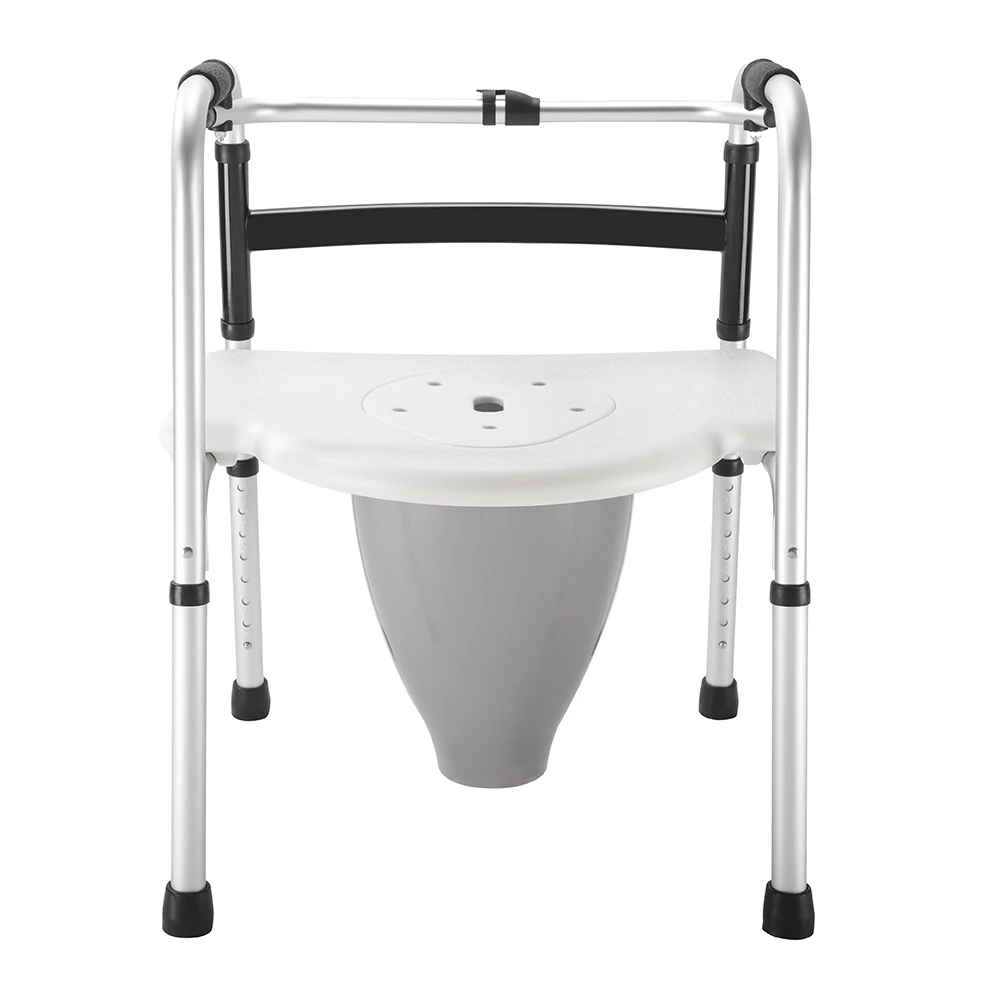 Toilet Commode Chair Elderly Walker Rollator With White Seats Buy