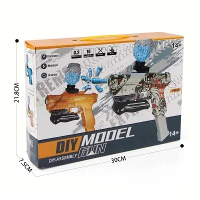 Водяной игрушечный пистолет «сделай сам» водяной гелевый для игр на открытом воздухе летняя игрушка пластиковая дальнего стрельбы детей DIY Модель