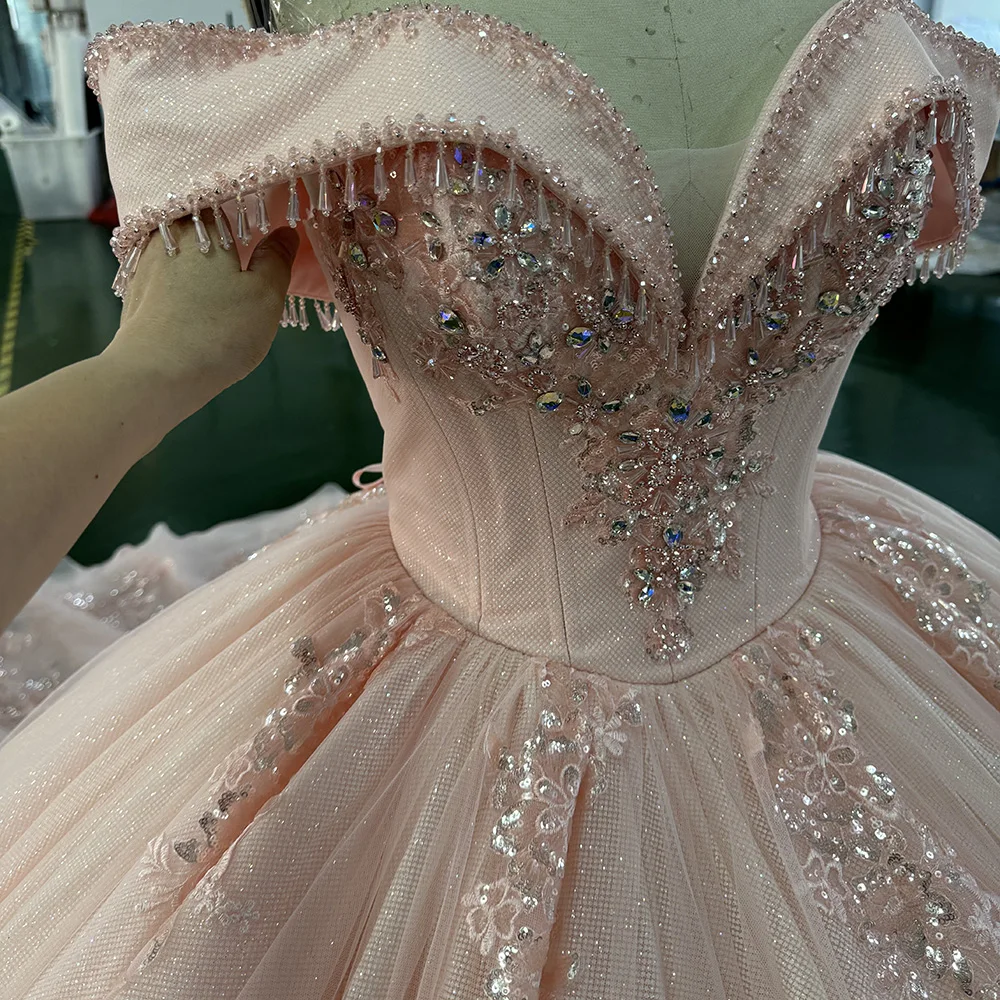 Elegant Tulle Quinceanera Dress For Sweet 16 Girls With Beading & Oem Elegant Tulle Quinceanera Dress For Sweet 16 Girls With Beading & Oem