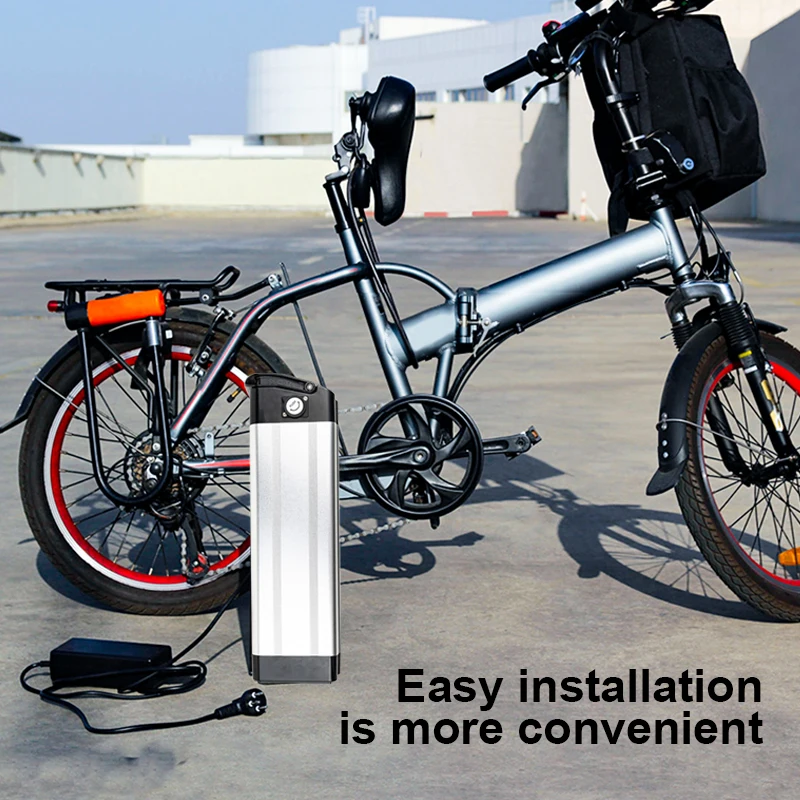 Hailong Silverfish 48V 13Ah Lithium Battery For E-Bike – 350W-750W, With Mounting Plate & Keys