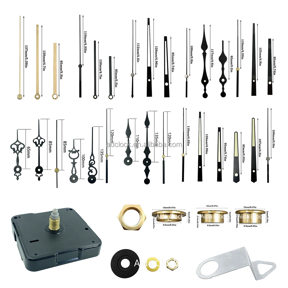 Diy Clock Parts Precise Assembly Kit Wall Quartz Silent Clock Mechanism