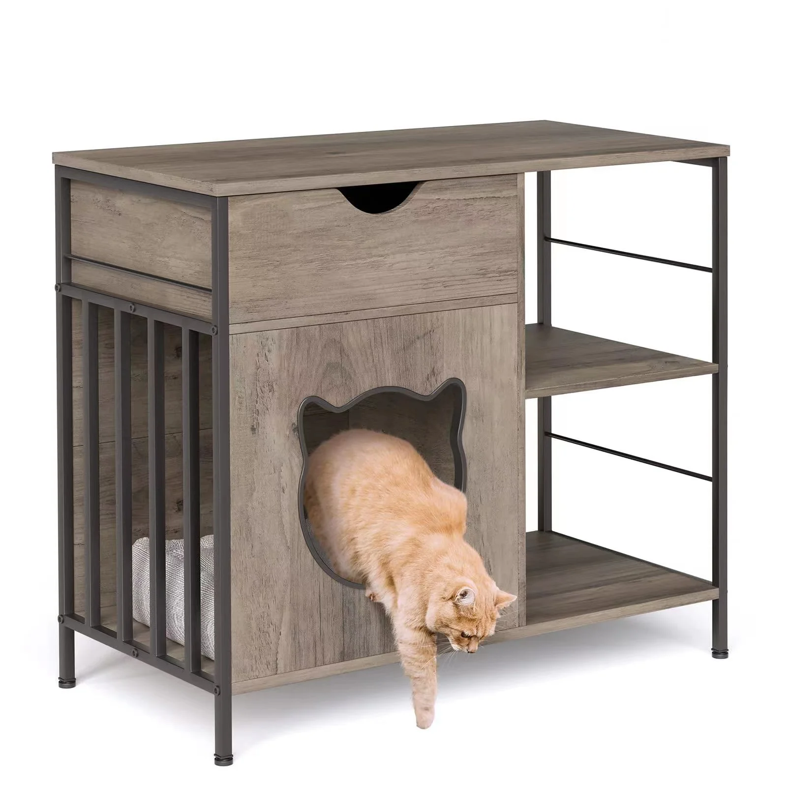 Cat Furniture Enclosure,Cat House For Indoor Cats Side Table