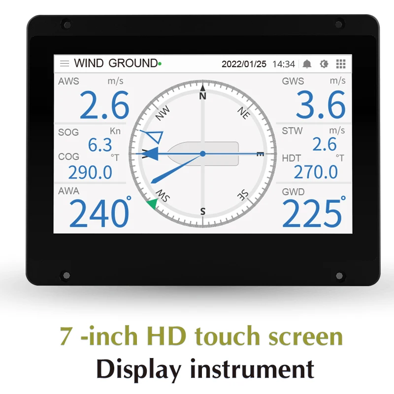 Professional Anemometer with Wind Speed and Direction Display Marine Supplies Ship Windspeed Wind Direction Indicator