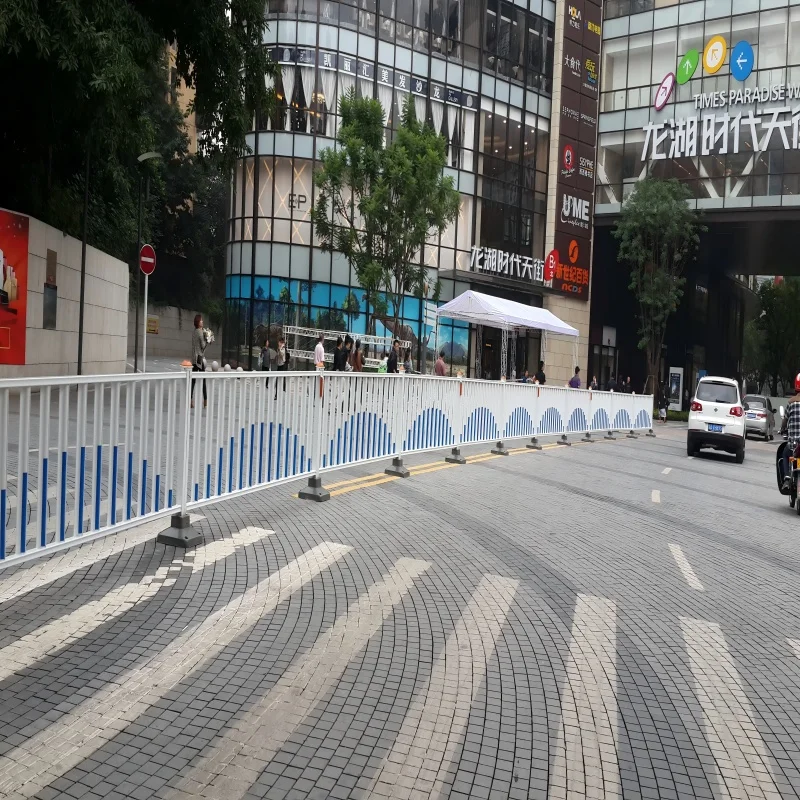 Modular Steel Road Guardrail, 80 * 80 Column, 75 Anti-glare Plate with Quick-Connect System, Easy to Install and Relocate details