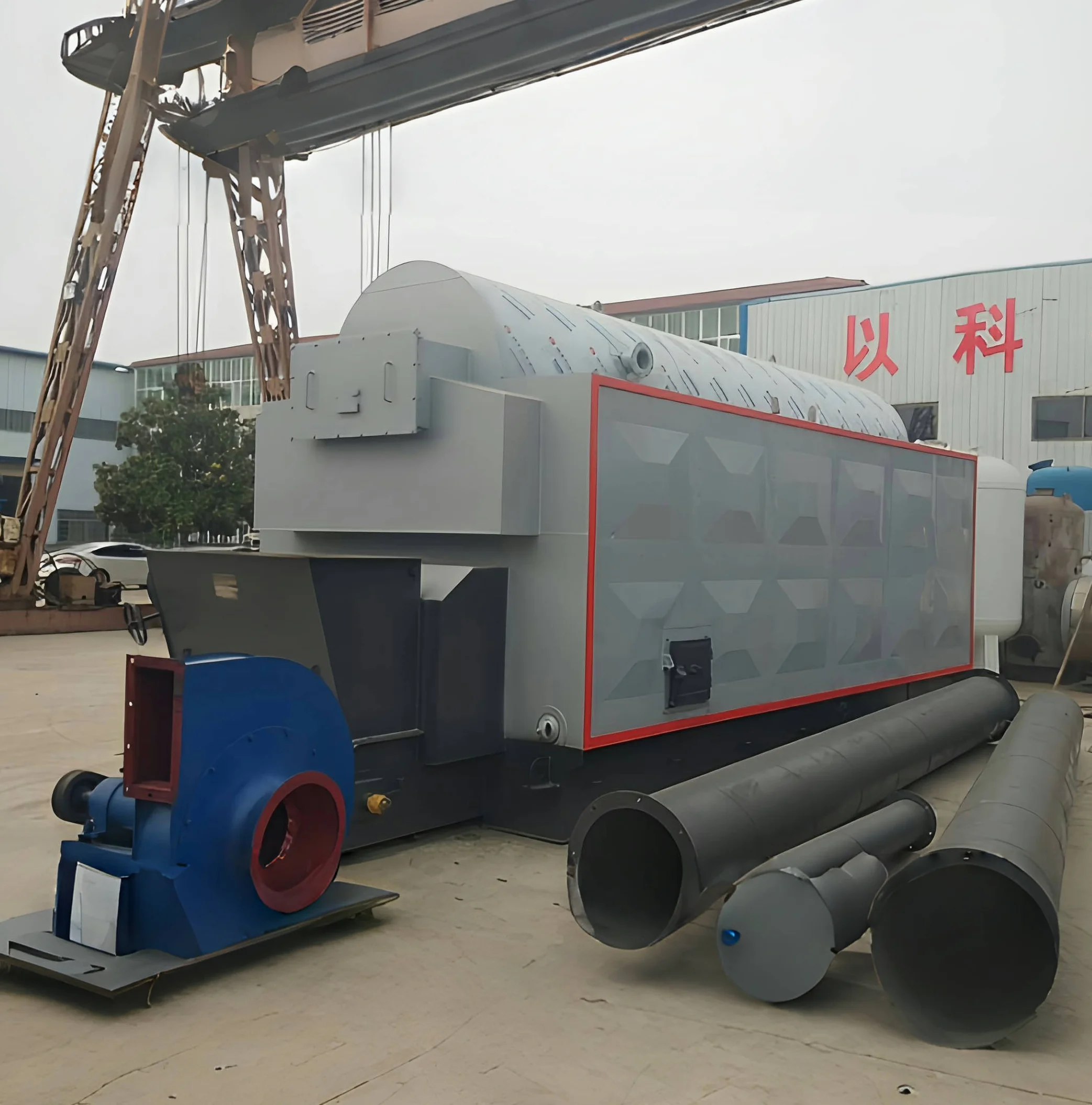 Automatic Feed Biomass Pellet Steam Generator Wood Fired CE Biomass Steam Generator Four Pass Horizontal Boiler
